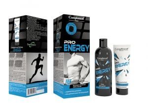 Набор подарочный КОМПЛИМЕНТ men PRO ENERGY №1942 гель для тела 80мл + гель для душа 250мл + мочалка
