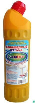 Средство чистящее для туалета ЧИСТОДЕЛОФФ 750мл санитарный Sanoff гель